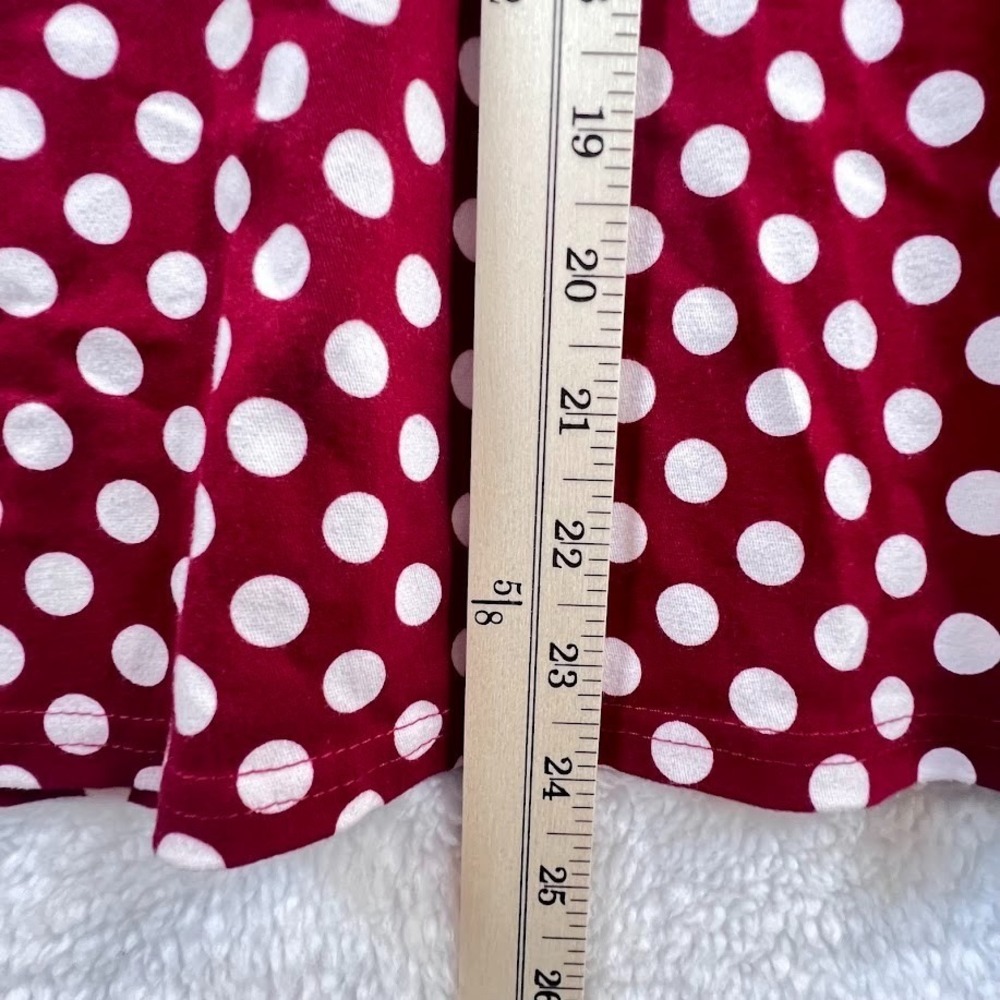 Red White Polka Dot Retro Pin Up Dress Fit Flare Bow Size Large NWT MIUSOL - Picture 6 of 11